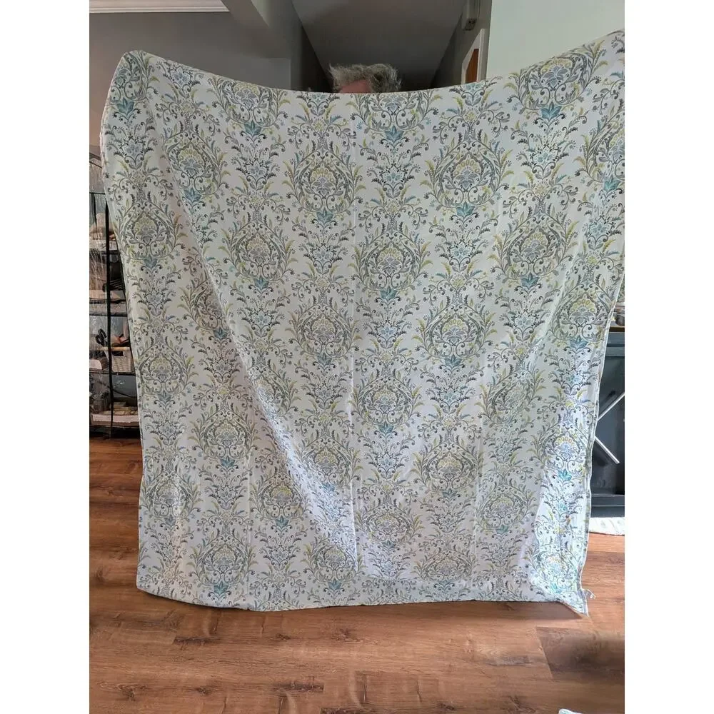 Cotton Shower Curtain Medallion floral multi- color